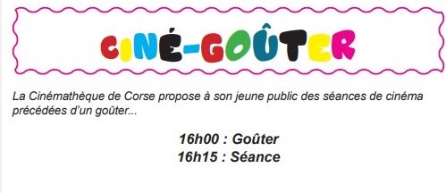 Ciné-Goûter • 26/03 • 16h00 •